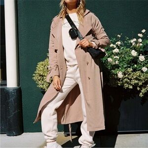 Princess Polly Cassie Trench Coat in Beige